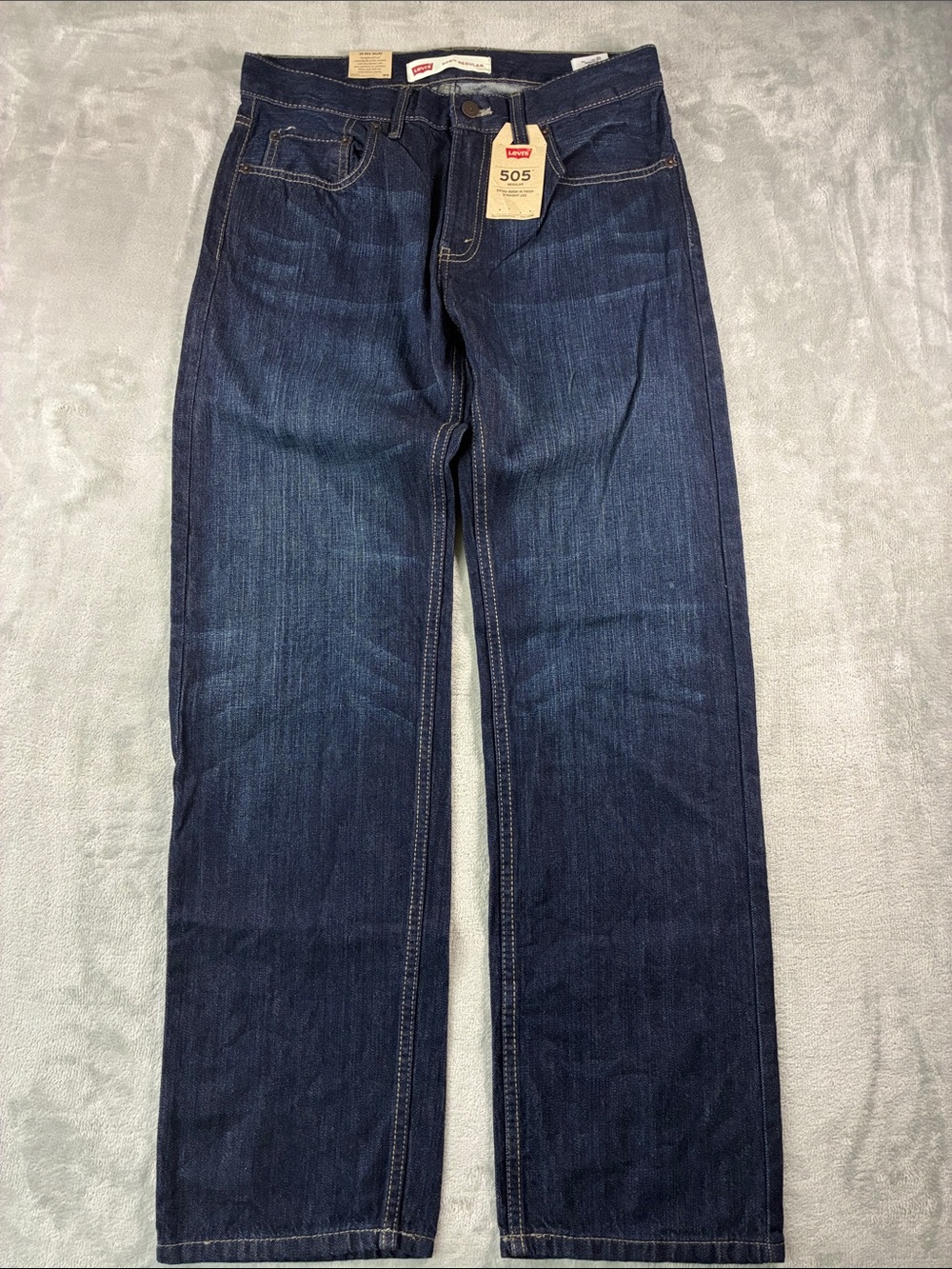 Levi’s 505 Regular Men’s Jeans 30x30 Dark Wash Straight Leg NWT